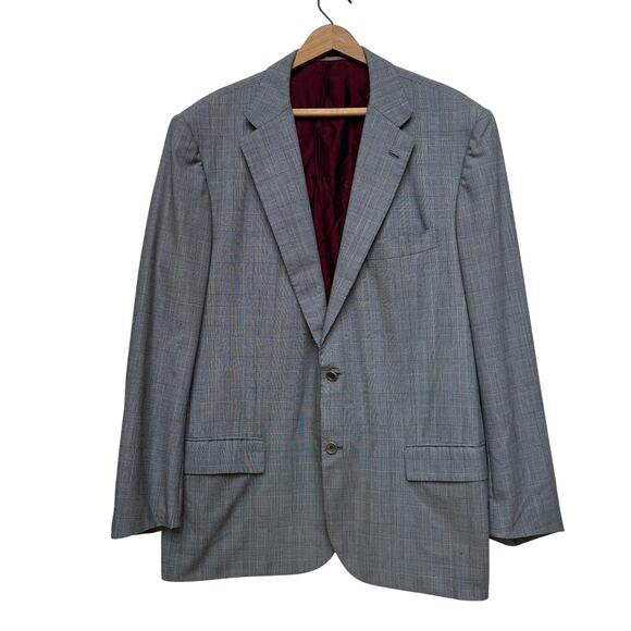 Kiton Grey Plaid Designer Sport Coat 58 EU / 48 US - Picture 1 of 11
